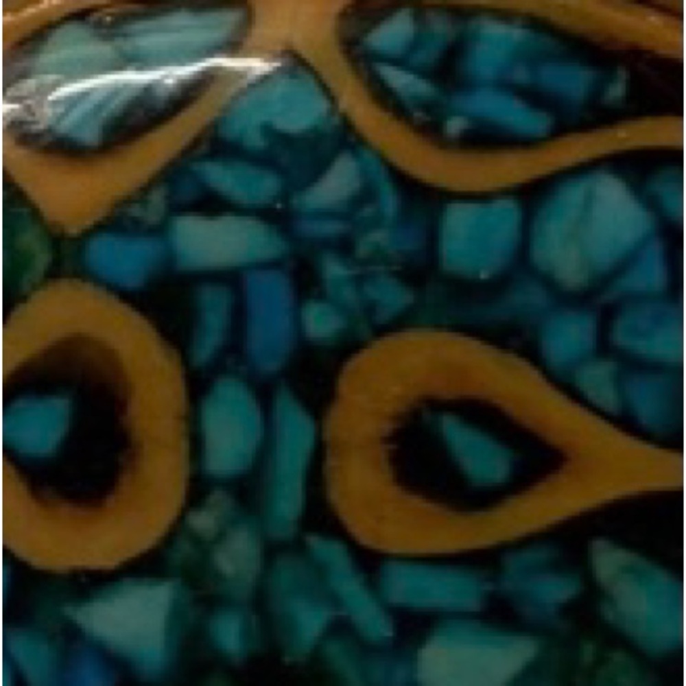 Crushed Turquoise Belt Buckle - Picture 3 of 8